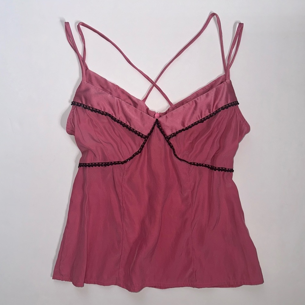 Nanette Lepore Pink 🎀 Silk and Sequin Cami Top